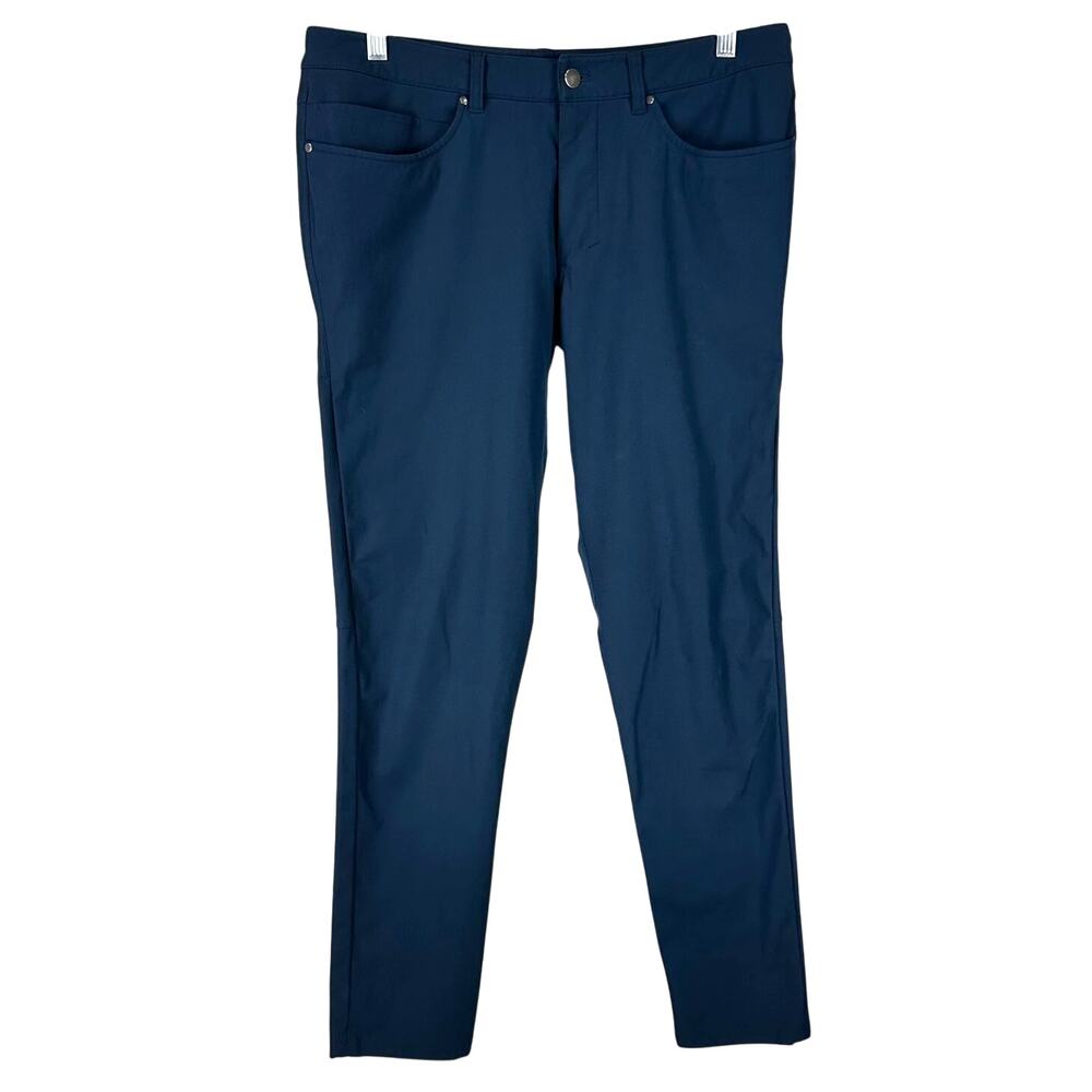 Lululemon ABC Pant Skinny Warpstreme True Navy Men's Size 34 x 30 EUC